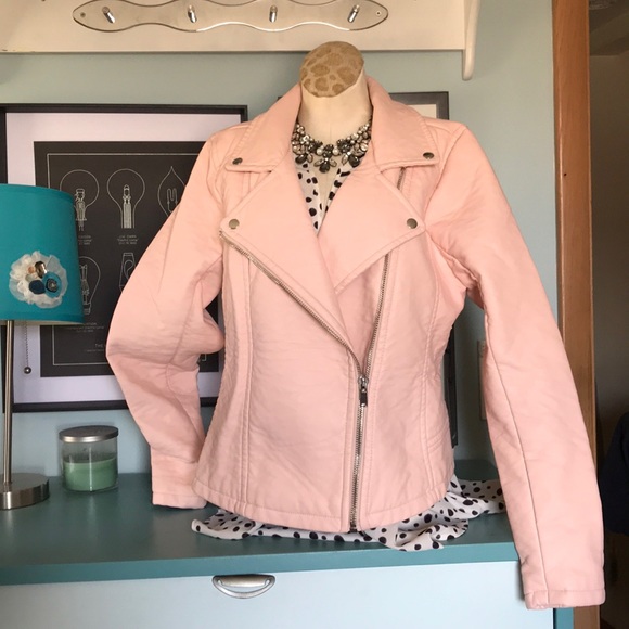 Forever 21 Jackets & Blazers - Pink Moto jacket